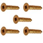 Square drive silicon bronze screws